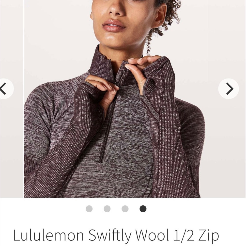 Lululemon Swifty Wool 1/2 zip